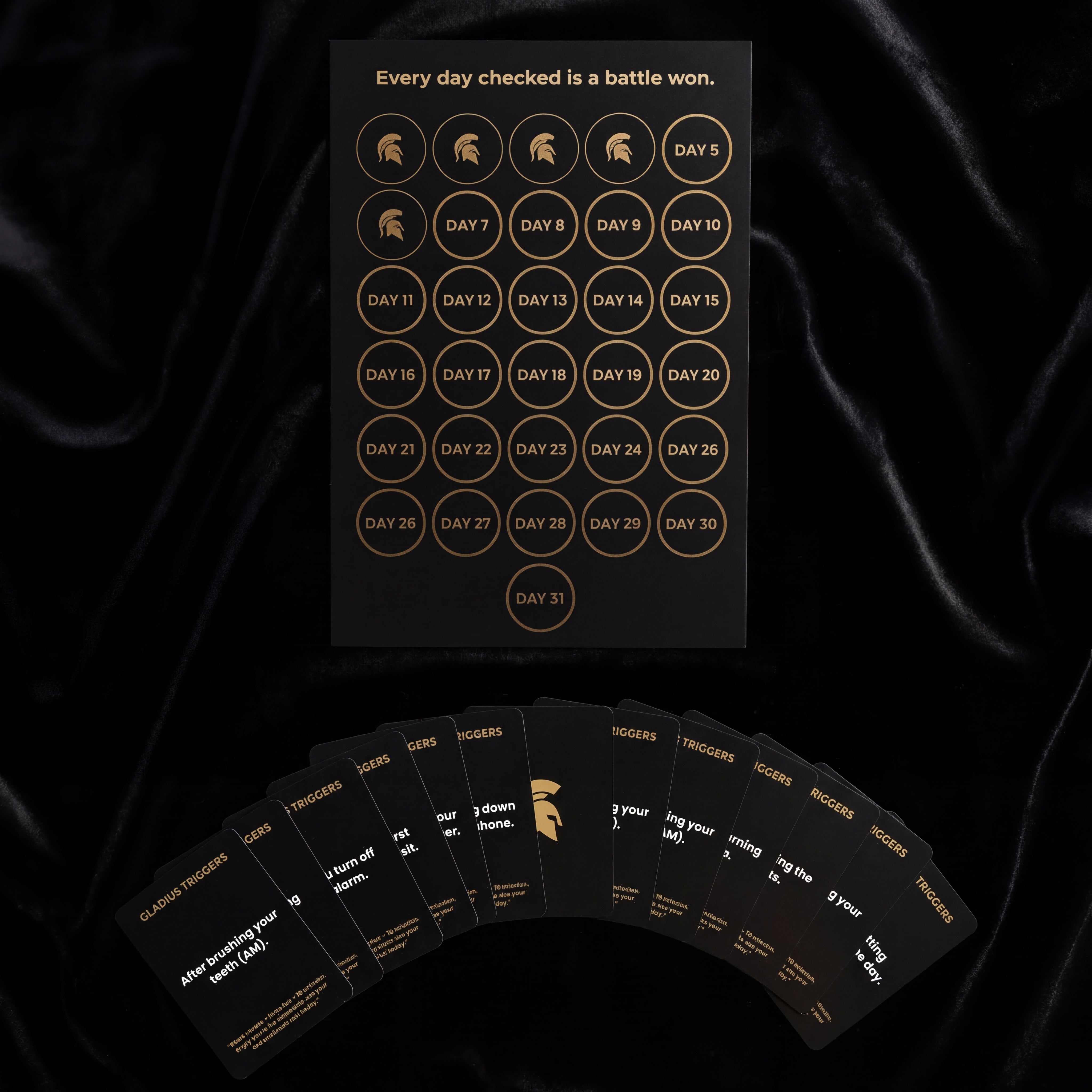DISCIPLINE TRACKER + TRIGGERS CARD